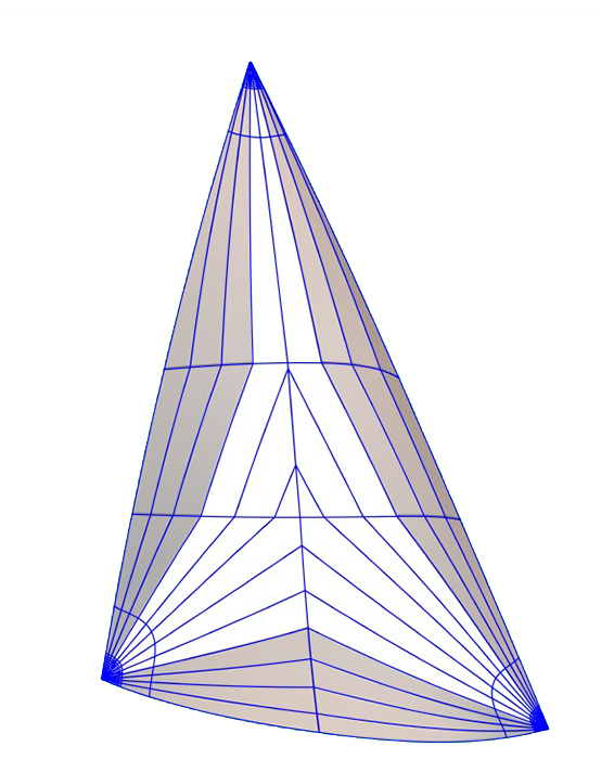 Radial sail — 3D model