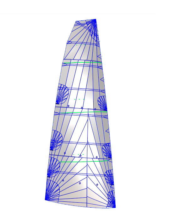 Radial sail — 3D model