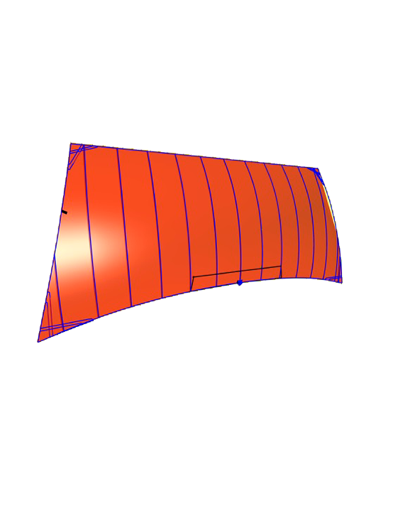 Downwind sail — 3D development
