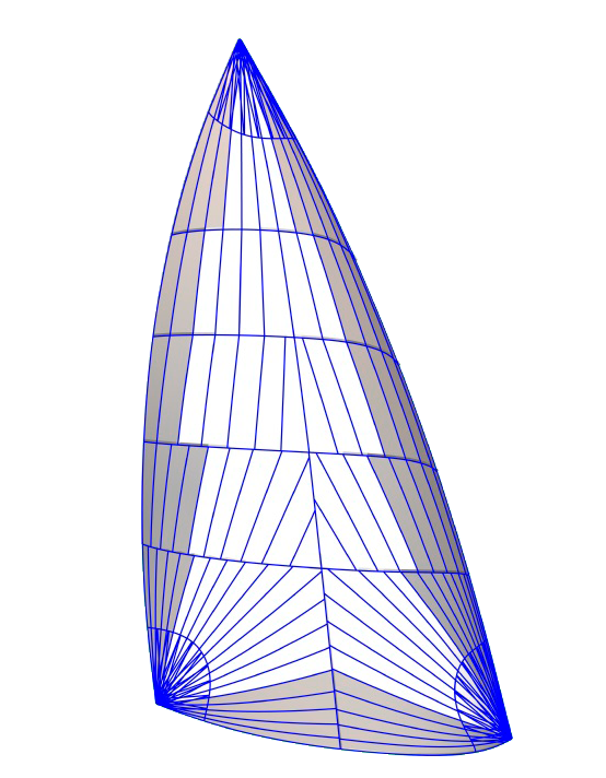 Radial sail — 3D model