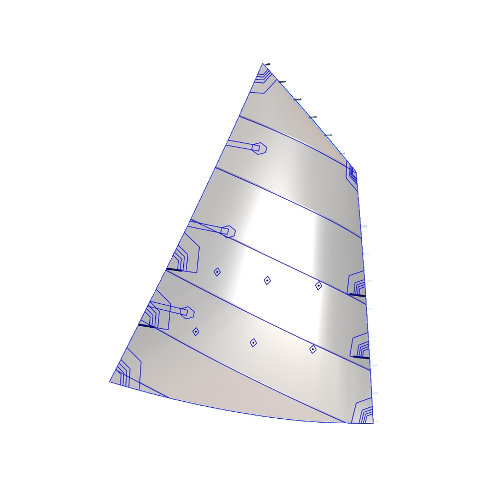 High aspect gaff main